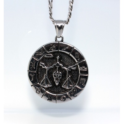 Steel Edge Přívěsek se znamením zvěrokruhu WJHP4278 Váhy