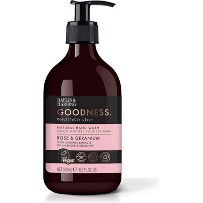 Baylis & Harding Rose & Geranium tekuté mydlo na ruky 500 ml