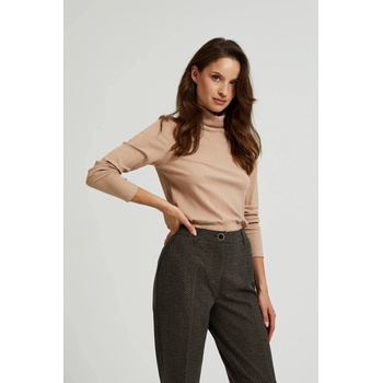 Moodo Кафяв дамски топ с дълъг ръкав Moodo | Kafyav | ЖЕНИ | XL