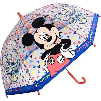 Deštník Mickey Mouse průhledný