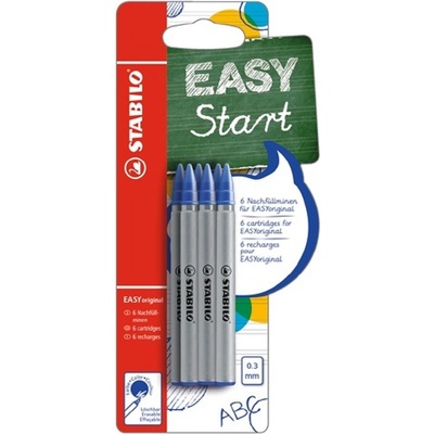 Stabilo Náplň do kuličkového pera STABILO EASY original 0,3mm modrá 6ks/blistr 447977