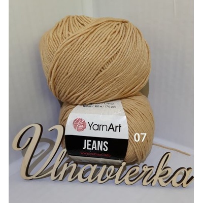 YarnArt Jeans 07 oriešková hnedá
