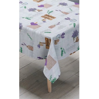Obrus PVC 213A, metráž, 20 m x 140 cm, levanduľe a ginko, IMPOL TRADE