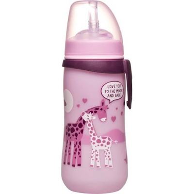 Nip fľaša so slamkou Straw Cup A127741 330 ml ružová