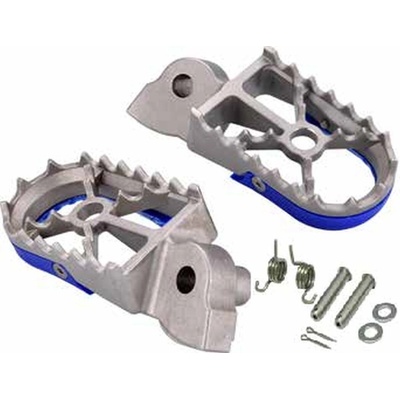 BUZZETTI stupačky řidiče YAMAHA YZ 65/85 18-22; YZ 125/250 99-22; YZ250/400/426/450F 99-22; WR250/400/426/450 98-22 ( nerez v kompletu s montážní sadou 2 pružiny, 2 čepy, 2 podložky, 2 závlačky)