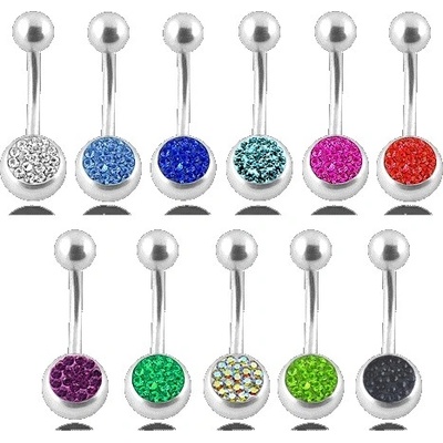 Marre piercing do pupíku se Swarovski krystalky PBBAN431