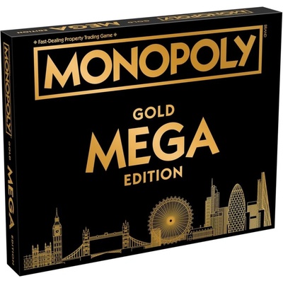 Winning Moves Настолна игра Monopoly - Mega Gold Edition (WM02108)