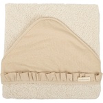 Bimbidreams Бебешка хавлия с качулка Bimbidream - Algodon Stone Washed, 100 x 100 cm, Linen (8435629216303) - baby