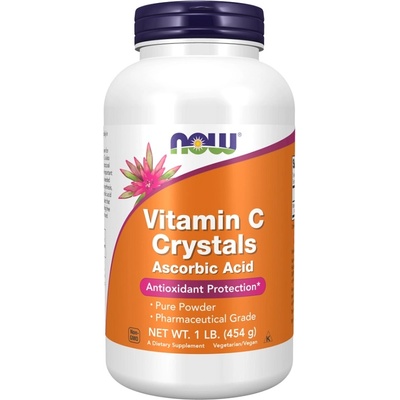 NOW NOW Vitamin C Crystals, 454 Grams