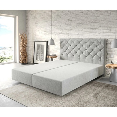 Delife Boxspring Dream-Great mikrovlákno stříbrná