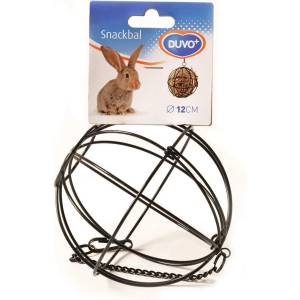 Duvo Plus SnackBall for Rodents - Метална топка за пълнене с лакомства за зайци гризачи 12 см