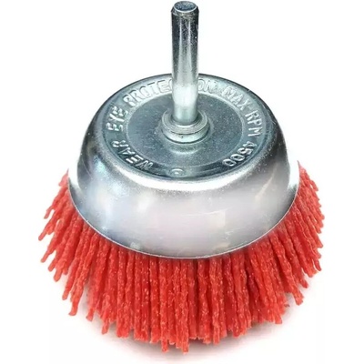 DEDRA Brúsny kefový kotúč 50 mm, hrnčekový s násadou, nylonový