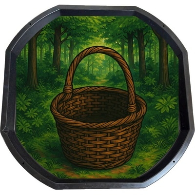 Košík v lese - podložka TUFF TRAY (MINI/MAXI) MAXI (86,5x86,5cm)
