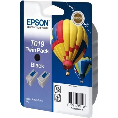 Epson T019 Black TwinPack - originálny