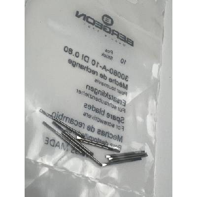 Bergeon 10 броя резервни стоманени остриета Bergeon 30080-A-10 DI 0.80