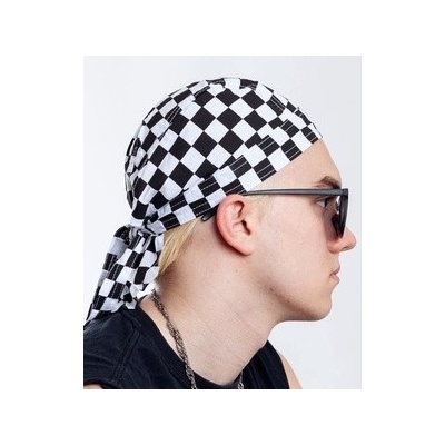 šátek na hlavu/čepička Checkerboard
