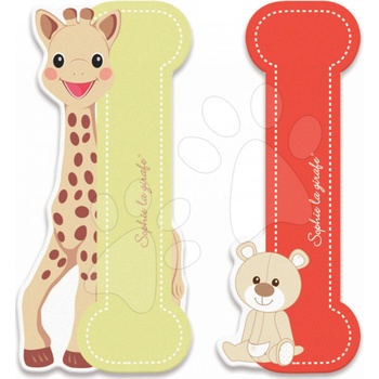 Janod drevené lepiace písmeno I Sophie The Giraffe béžové červené