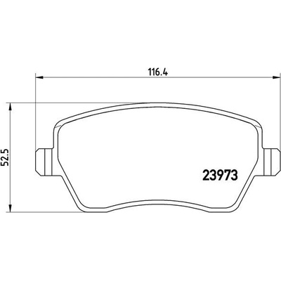 Sada brzdových destiček, kotoučová brzda BREMBO P 68 033 (P68033)