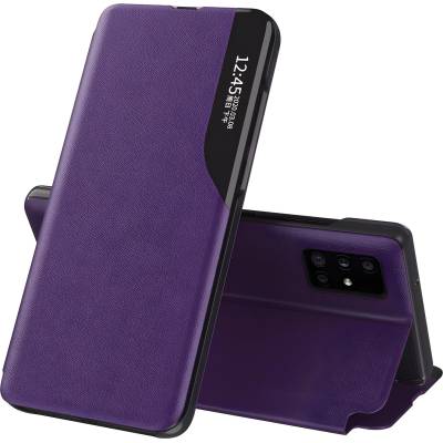 Huawei Elegantен книжен калъф View Case за Huawei P40 - Лилав KP9688