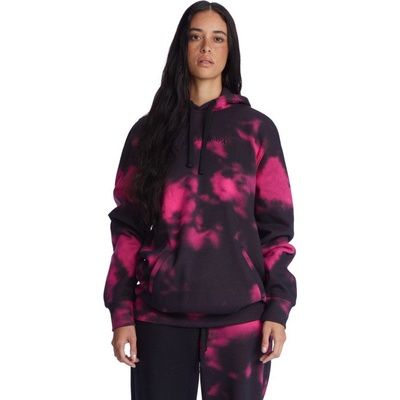 DC Cloudy Hoodie black fuchsia