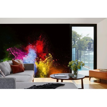 DIMEX ART s. r. o Самозалепваща се флизелинова фототапета абстрактен цветен прах 375 x 250 см