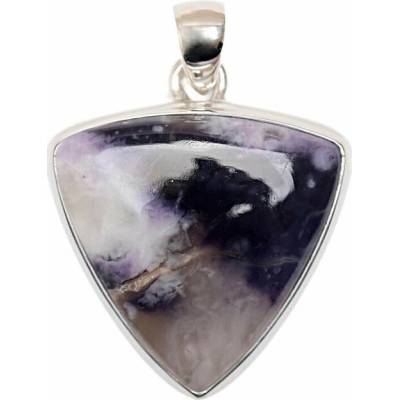 Nefertitis Opál Violet flame přívěsek stříbro P411 NF63846