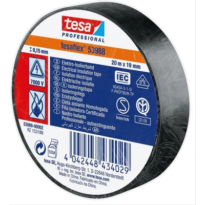 Tesa Páska 53988 elektroizolačná 19 mm x 20 m čierna