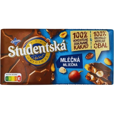 ORION ŠTUDENTSKÁ PEČAŤ mliečna 170 g