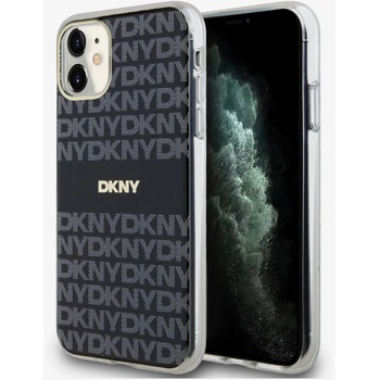 DKNY PC/TPU Repeat Pattern Tonal Stripe Magsafe заден капак за iPhone 11 Black DKNY DKNY | Cheren | МЪЖЕ | UNI