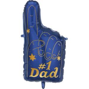 PartyDeco Балон от фолио за Деня на бащата -#1 Dad