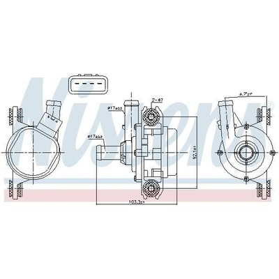 Vodní čerpadlo, chlazení motoru NISSENS 831388