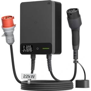 dé DEPOW Wallbox зарядна станция за EV 22kW Type 2 кабел 10m (DEWB22B10A_DL)