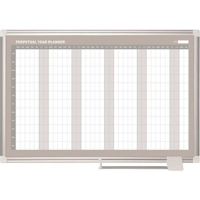 VICTORIA Magnetická plánovací tabule - roční, ENG, 90 x 60 cm