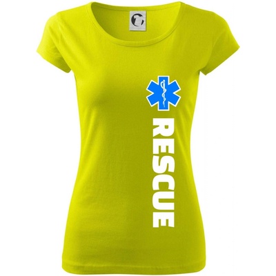 Rescue pre záchranárov Pure dámske tričko Limetková