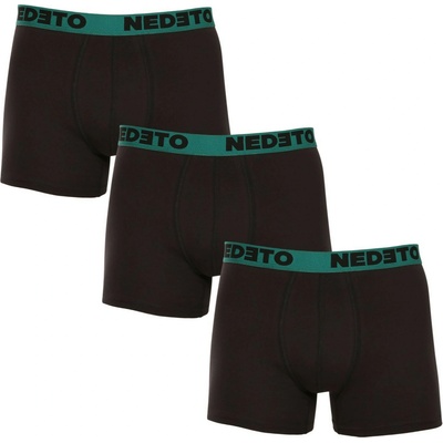 Nedeto Комплект от три - мъжки боксерки Nedeto черни Nedeto | Cheren | МЪЖЕ | 3XL