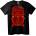 NOONEBRAND Тениска Череп с Пламъци - 2XL, White