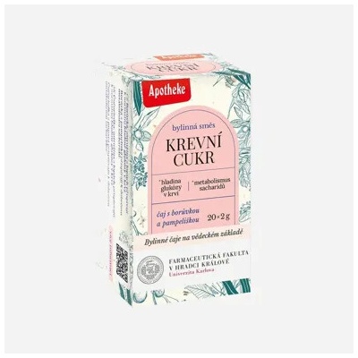 Apotheke Čaj Krevní cukr Farmaceutická fakulta 6 x 20 sáčků