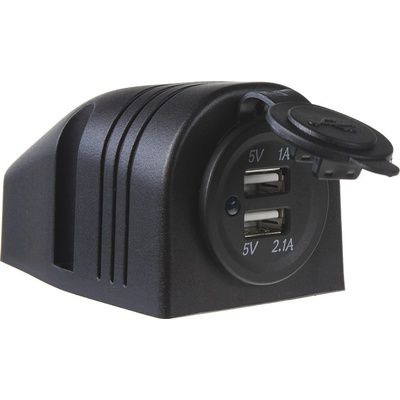 34525D 2x USB zásuvka voděodolná v přídavném panelu