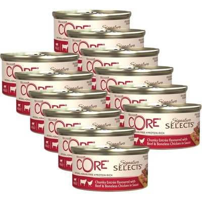 Wellness Core Signature Selects Beef & Chicken 12 x 79 g