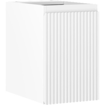 Mexen Rivel шкаф за баня под мивка 30 см, 1 врата, оребрен, бял мат - 91A21-03047-1-BF01 (91A21-03047-1-BF01)