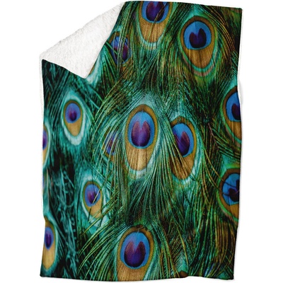 Impar fleece deka Paví oko Podšití beránkem ANO 150x120