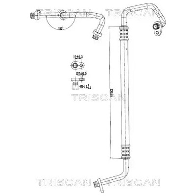 TRISCAN Vysokotlaké / nízkotlaké vedení klimatizace TRI 9010 28047