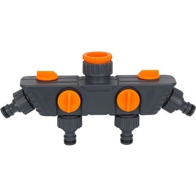 adaptér na kohoutek-rozdělovač 4cestný 1/2" + 3/4" + 1"