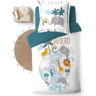 Douceur d'Intérieur povlečení My world my home 140x200 63x63
