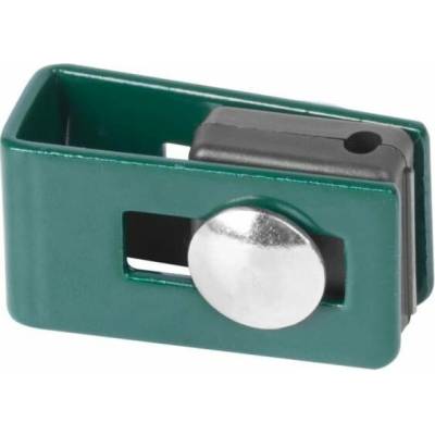 Madlo Strend Pro EUROSTANDARD, U43, zelené, RAL6005, pro plotové panely, balení po 5 kusech