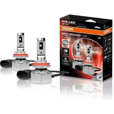 OSRAM H16 SMART NIGHT BREAKER LED +330% 64219DWNBSM-2HB 6000K 2бр (3753)