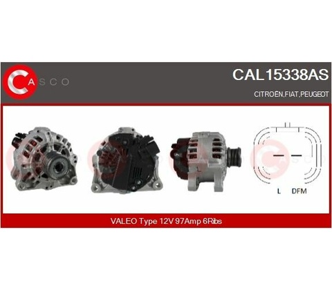 generátor CASCO CAL15338AS