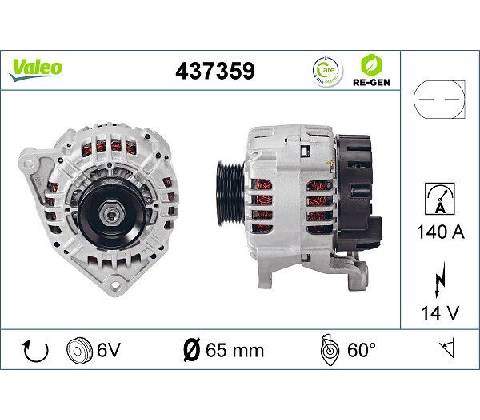 Generátor VALEO 437359