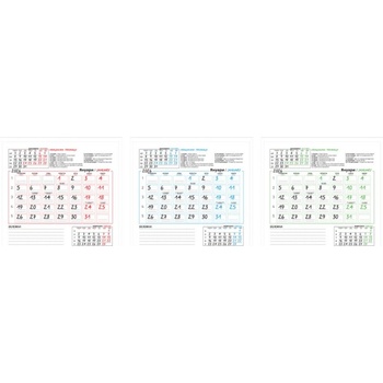 Календар стенен с място за писане Данива малък 2026
