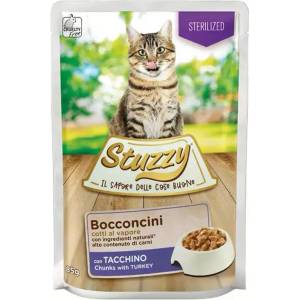 Stuzzy Cat Sterilized Chunks парчета от пуйка в сос 85 г